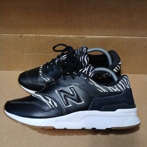 New Balance Women's Size 10 Zebra Leather Athletic Sneakers Shoes